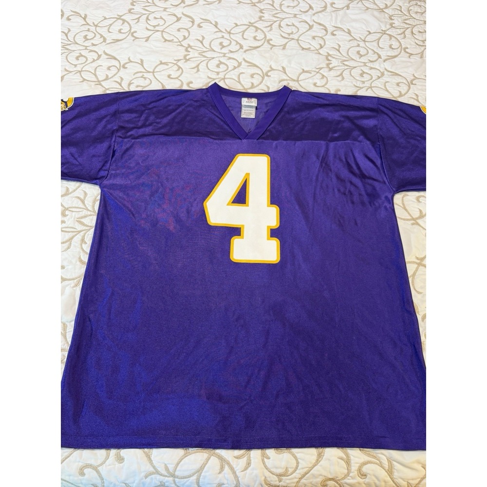 Minnesota Vikings Jersey Shirt Mens XL Purple NFL Football Favre 4 Fan